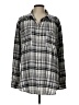 Pilcro Plaid Gray Long Sleeve Button-Down Shirt Size L - photo 1