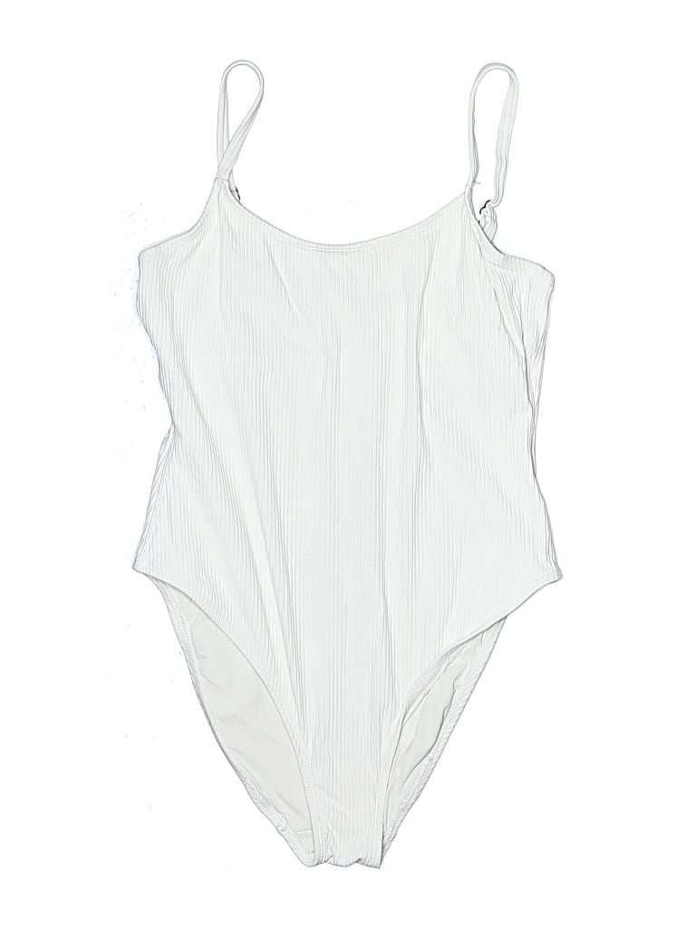 Pre-owned Andie One Piece Swimsuit In White