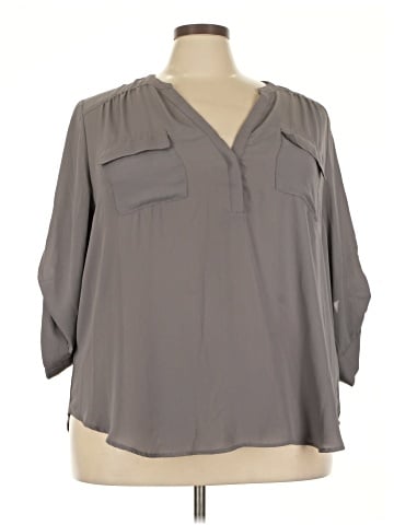Torrid 3/4 Sleeve Blouse (view 1)