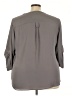 Torrid 100% Polyester Gray 3/4 Sleeve Blouse Size 3X Plus (3) - photo 2