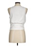 Naked Zebra White Sleeveless Blouse Size M - photo 2