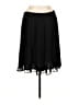 Calvin Klein 100% Polyester Solid Black Casual Skirt Size 10 - photo 1