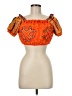 Mochi Orange Short Sleeve Blouse Size M (estimated) - photo 1