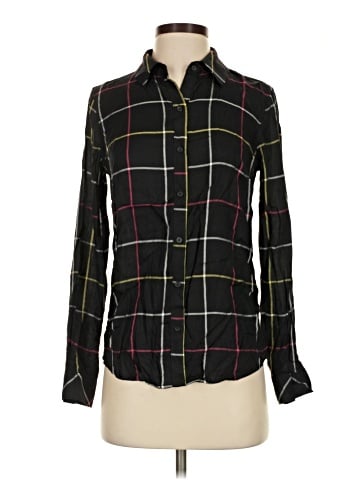 Maison Jules Long Sleeve Button-Down Shirt (view 1)