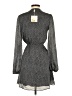 Leyden 100% Polyester Chevron-herringbone Gray Casual Dress Size XS - photo 2