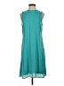 DR2 100% Polyester Solid Teal Casual Dress Size S - photo 1