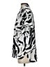 Nine West 100% Polyester Animal Print Silver Short Sleeve Blouse Size S - photo 5