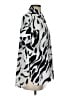 Nine West 100% Polyester Animal Print Silver Short Sleeve Blouse Size S - photo 4