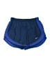 Nike 100% Polyester Color Block Blue Athletic Shorts Size M - photo 1