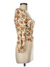 Reformation Orange Ivory Long Sleeve Blouse Size 2 - photo 4