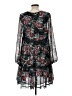 Maeve 100% Polyester Floral Black Casual Dress Size L - photo 2