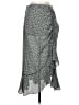 Max Studio 100% Polyester Silver Casual Skirt Size S - photo 1