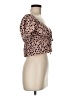 Audrey 3+1 100% Rayon Pink Short Sleeve Blouse Size M - photo 4