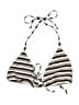 Unbranded Stripes Brown Swimsuit Top Size L - photo 1