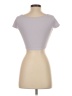 PAC Cares Gray Purple Short Sleeve Top Size XS - photo 2