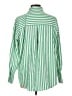 Unbranded Stripes Green Long Sleeve Button-Down Shirt Size L - photo 2