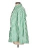 Unbranded Stripes Green Long Sleeve Button-Down Shirt Size L - photo 5