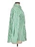 Unbranded Stripes Green Long Sleeve Button-Down Shirt Size L - photo 4