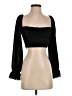Adika 100% Polyester Black 3/4 Sleeve Blouse Size S - photo 1