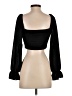 Adika 100% Polyester Black 3/4 Sleeve Blouse Size S - photo 2
