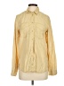 Express 100% Lyocell Yellow Long Sleeve Button-Down Shirt Size S - photo 1