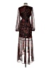 Guess 100% Polyester Paisley Black Cocktail Dress Size 2 - photo 2