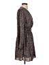 Vanilla Bay 100% Polyester Animal Print Brown Purple Casual Dress Size S - photo 4