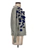 J.Crew 100% Cotton Floral Gray Sweatshirt Size XS - photo 4