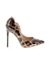 FSJ Animal Print Brown Tan Heels Size 7 - photo 1