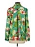 Zara 100% Polyester Floral Green 3/4 Sleeve Blouse Size S - photo 2