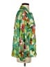 Zara 100% Polyester Floral Green 3/4 Sleeve Blouse Size S - photo 4