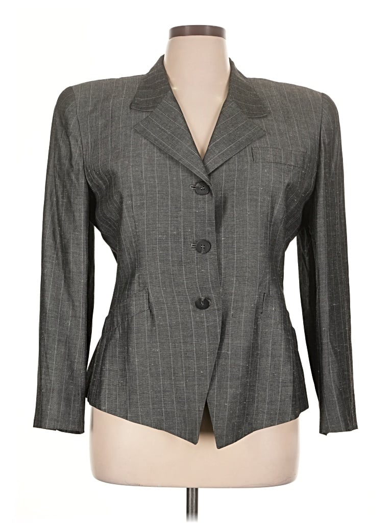 Pre-owned Dior Blazer Jacket In Gray