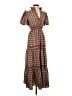 Max Studio Paisley Brown Casual Dress Size S - photo 1