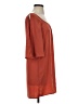 Glam 100% Polyester Solid Orange Casual Dress Size S - photo 4