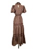 Max Studio Paisley Brown Casual Dress Size S - photo 2