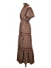 Max Studio Paisley Brown Casual Dress Size S - photo 5