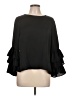 Bleuh Ciel 100% Polyester Black 3/4 Sleeve Blouse Size L - photo 1