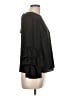 Bleuh Ciel 100% Polyester Black 3/4 Sleeve Blouse Size L - photo 4