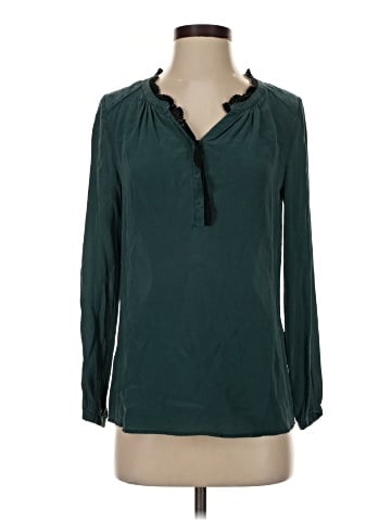 Daniel Rainn Long Sleeve Silk Top (view 1)