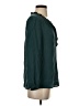 Daniel Rainn 100% Silk Teal Long Sleeve Silk Top Size XS - photo 4