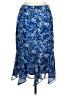 Unbranded 100% Polyester Paisley Blue Formal Skirt Size 12 - photo 1