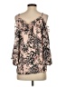 Parker 100% Polyester Pink 3/4 Sleeve Blouse Size S - photo 2