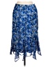 Unbranded 100% Polyester Paisley Blue Formal Skirt Size 12 - photo 2
