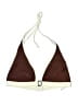 Cupshe Color Block Brown Swimsuit Top Size L - photo 1