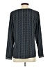 Talbots Chevron-herringbone Blue Long Sleeve Blouse Size S - photo 2