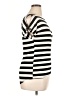 Unbranded Stripes Black Short Sleeve Top Size L (estimated) - photo 4