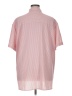 Unbranded Solid Pink Short Sleeve Button-Down Shirt Size 1X (estimated) - photo 2