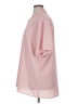 Unbranded Solid Pink Short Sleeve Button-Down Shirt Size 1X (estimated) - photo 5