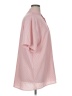 Unbranded Solid Pink Short Sleeve Button-Down Shirt Size 1X (estimated) - photo 4