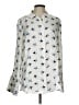 Equipment Stars Ivory Long Sleeve Blouse Size L - photo 1